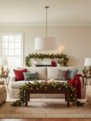 Dumora Leinen Trommel Pendelleuchte - Moderner weißer Trommelschirm für Esszimmer